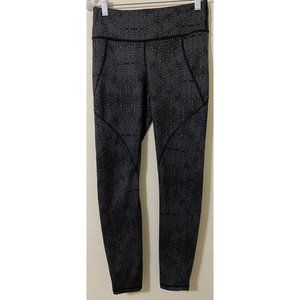 Patagonia Women's XS Gray Black Geometric Active Yoga Leggings 26" x 28"